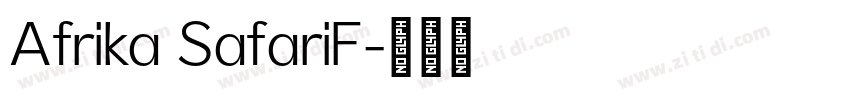 Afrika SafariF字体转换